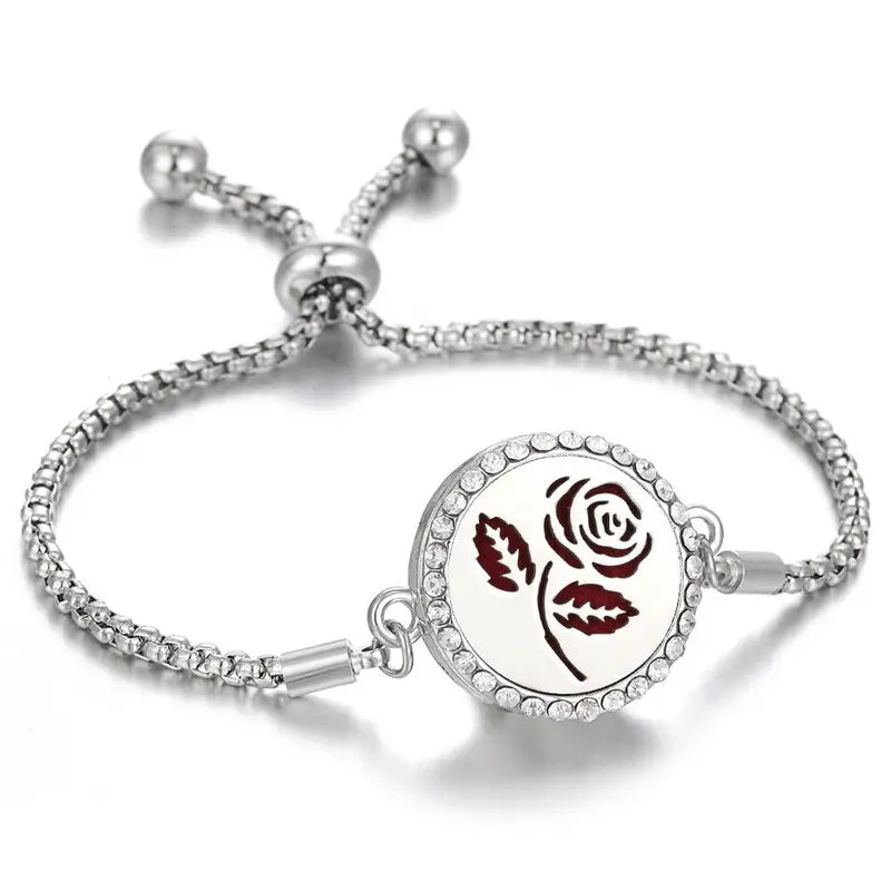 Pulseira de aromaterapia | Rosa (24cm)