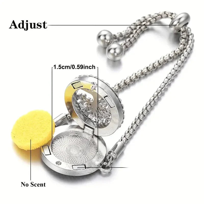 Pulseira de aromaterapia |Árvore Corações (24cm)