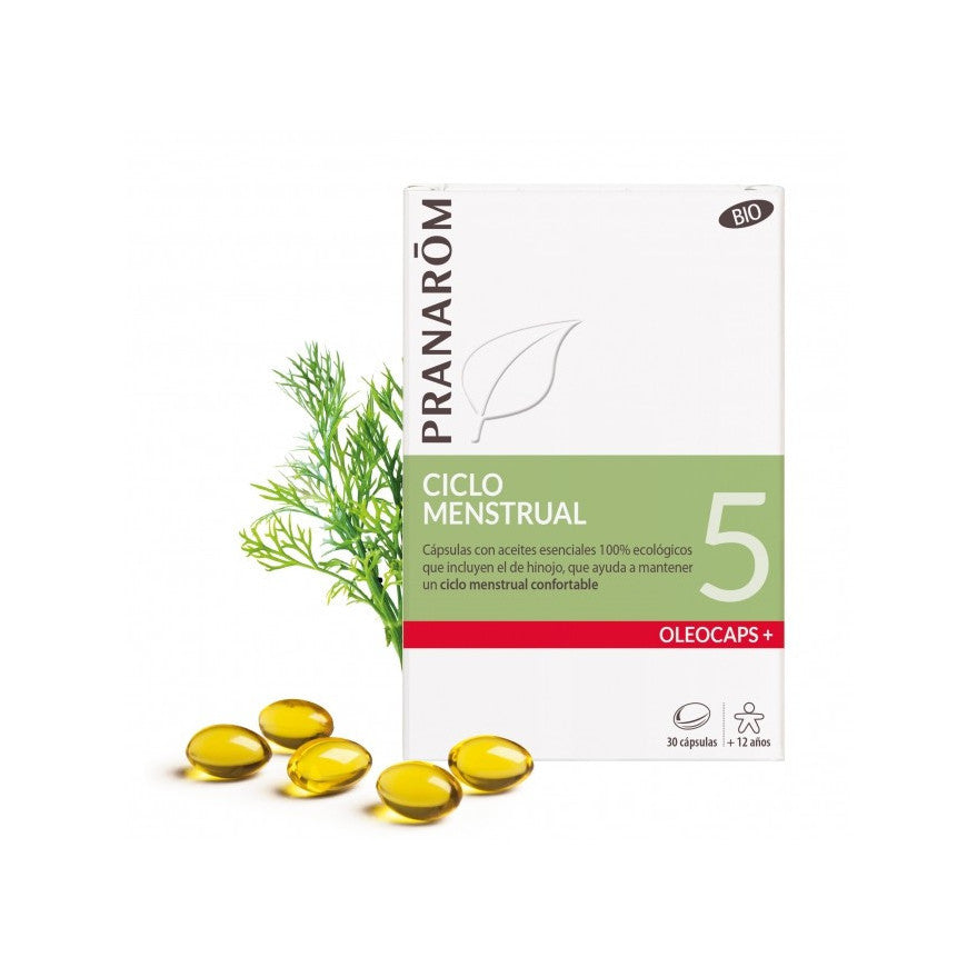 Oleocaps 5 Ciclo Menstrual | 30 Cápsulas - PRANARÔM