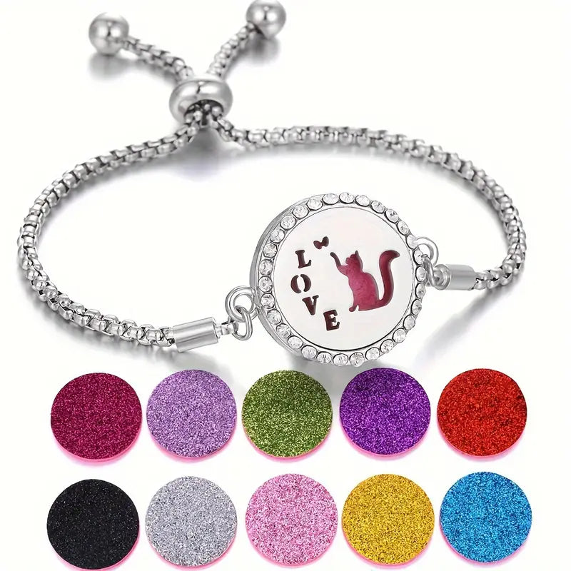 Pulseira de aromaterapia | Gato (24cm)