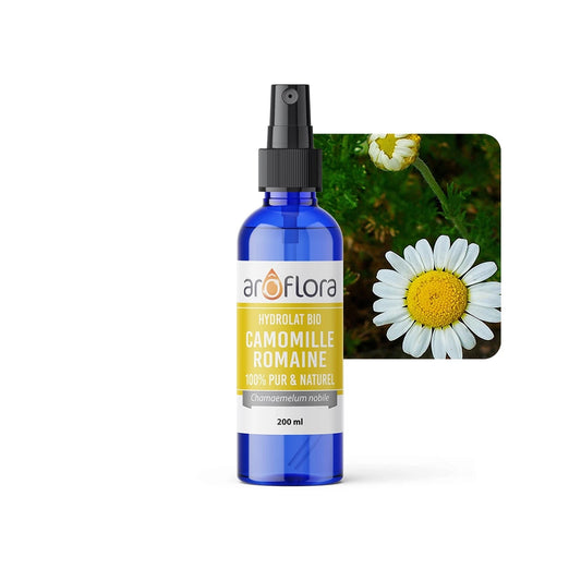 Hidrolato Orgânico (AB) de Camomila Romana | 100% puro e natural (200ml)