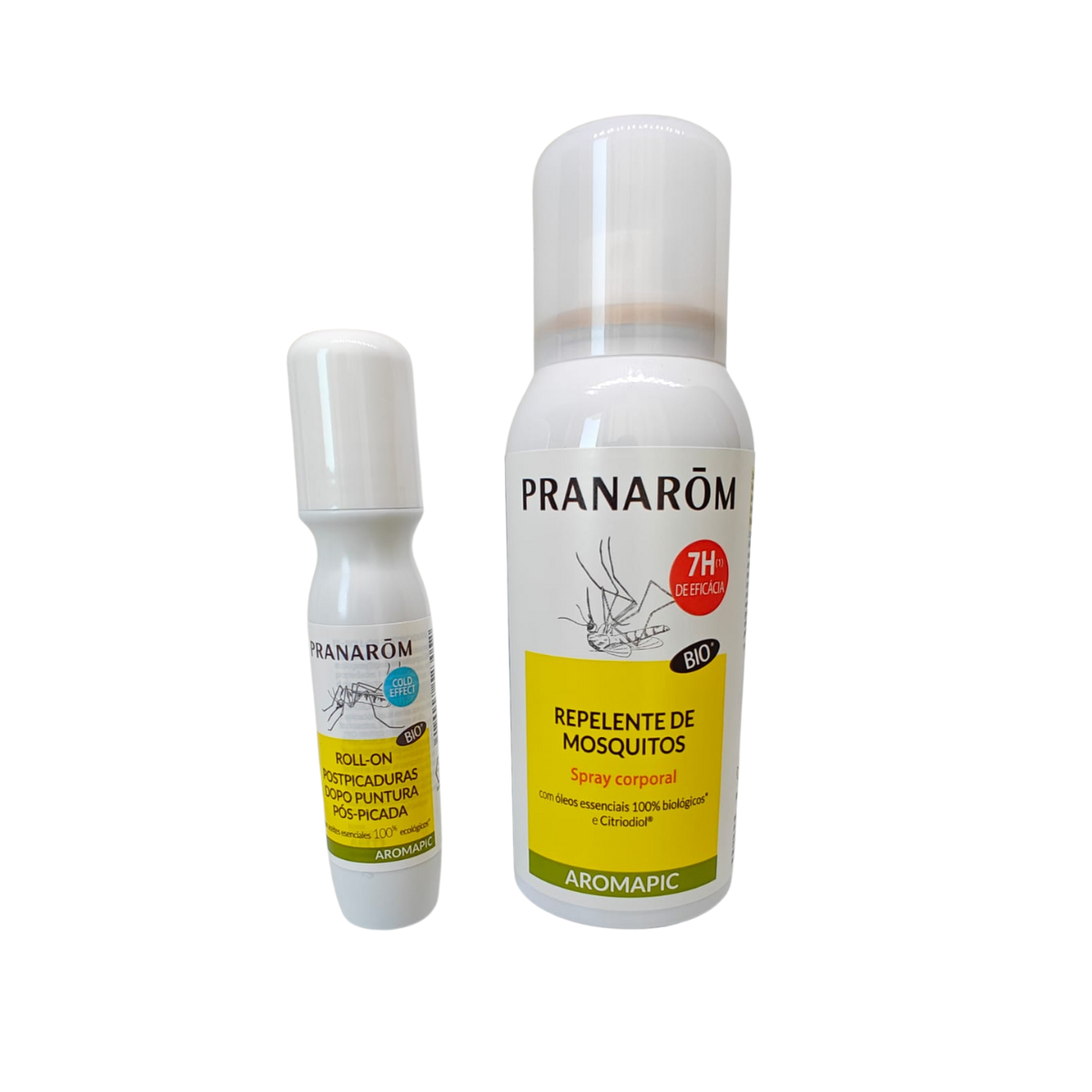 AROMAPIC DUO Repelente Spray 7h + Roll-on Pós-picadas | PRANARÔM