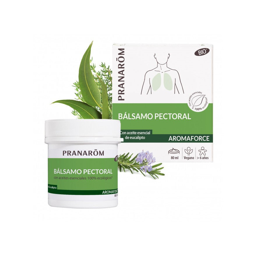 Bálsamo Peitoral BIO Base - Alívio Respiratório Natural | 80 ml - PRANARÔM