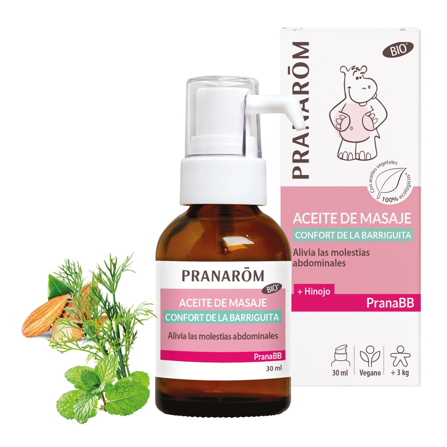 Óleo de Massagem Conforto da Barriguinha PranaBB | 30 ml - PRANARÔM