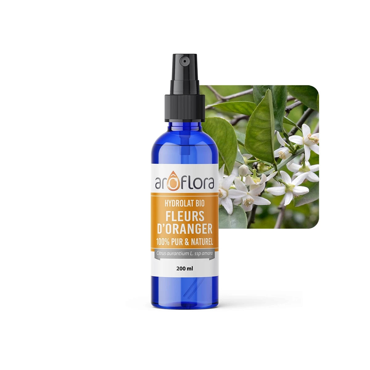 Hidrolato Orgânico (AB) de Flores de laranjeira | 100% puro e natural (200ml)