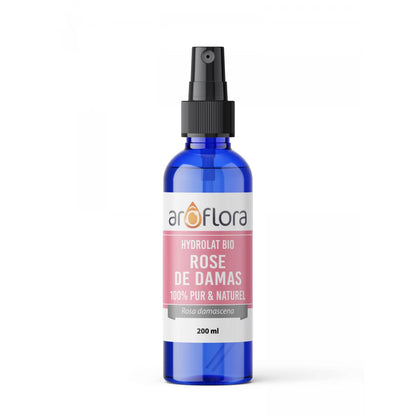 Hidrolato Orgânico (AB) de Rosa Damascena | 100% puro e natural (200ml)