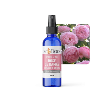 Hidrolato Orgânico (AB) de Rosa Damascena | 100% puro e natural (200ml)