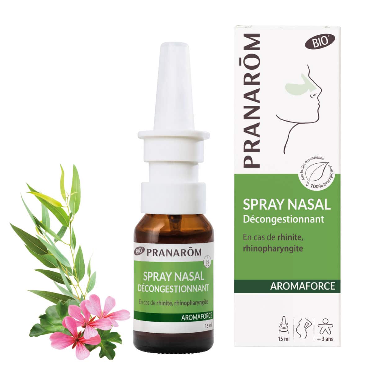 Spray Nasal Descongestionante BIO | 15ml - PRANARÔM